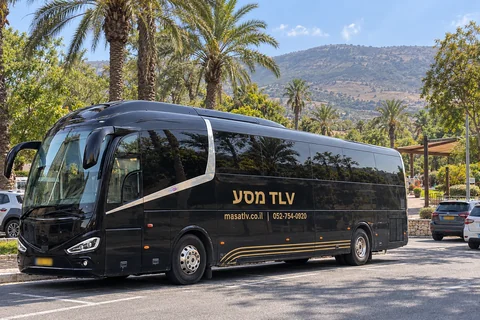 הדמיית אוטובוס מסע TLV באזור בית שאן והסחנה